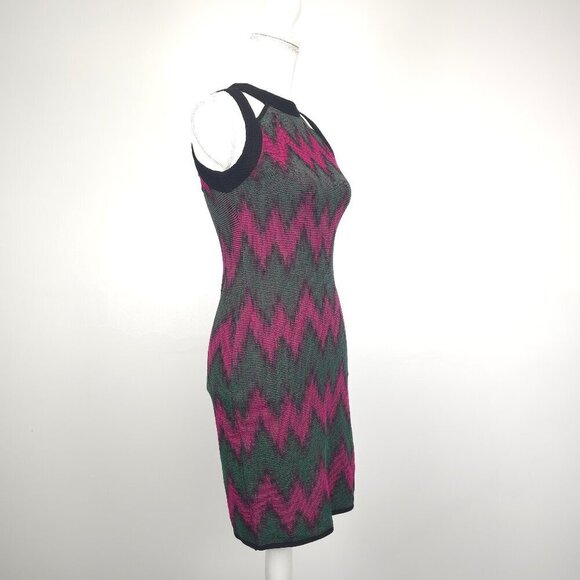 M Missoni Zigzag Knit Bodycon Midi Dress - Picture 2 of 12